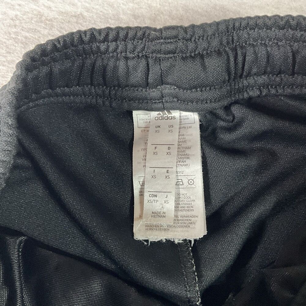 Adidas Track Pants Tiro Joggers Black Men XS Climate Stripes Logo Workout - Picture 3 of 5